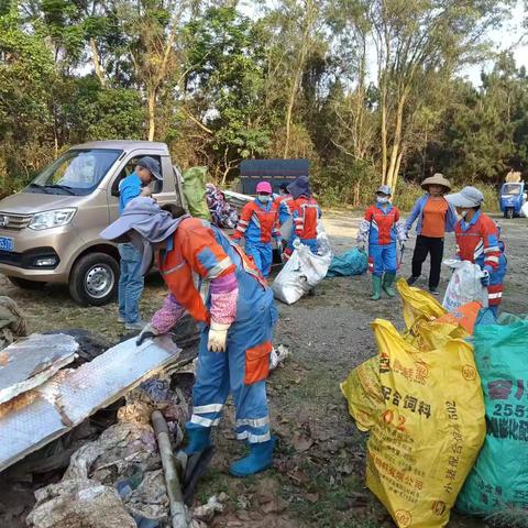大东村委会持续开展人居环境常态化整治工作