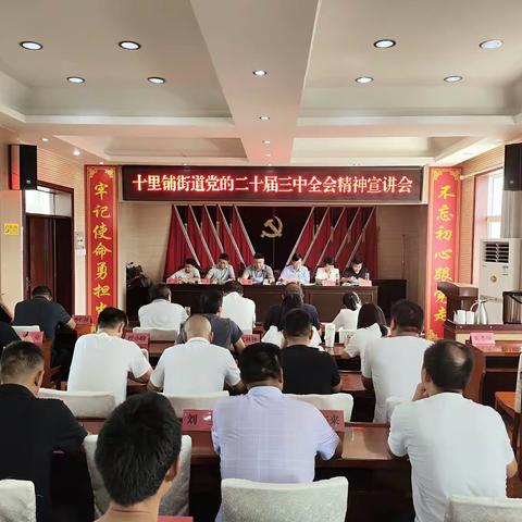 十里铺街道召开党的二十届三中全会精神宣讲会