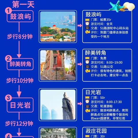 厦门三天两晚旅游攻略