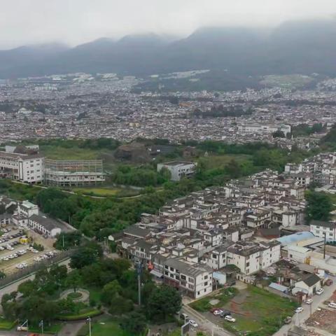 航拍（环视）云航大理古城