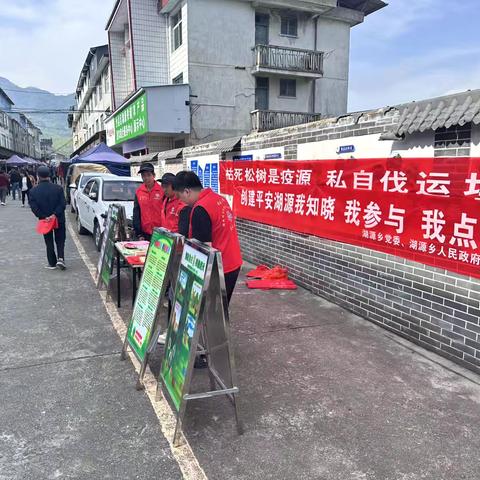 湖源乡开展平安“三率”宣传活动