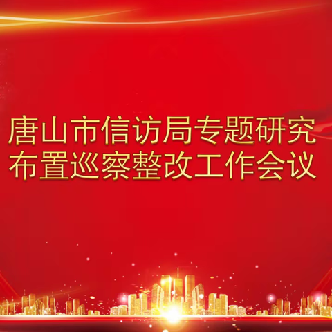 市信访局召开专题研究布置巡察整改工作会议