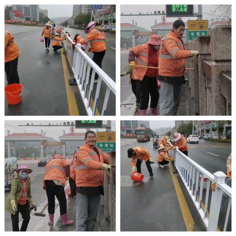 城建中心：为道路洗脸 为城市美颜