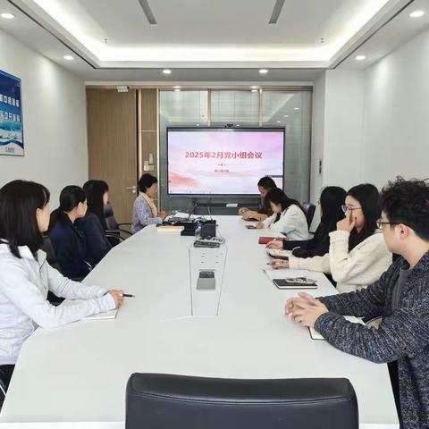 致君医贸党支部第二党小组2月党小组会