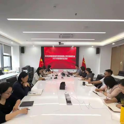 致君医贸党支部召开2025年度组织生活会