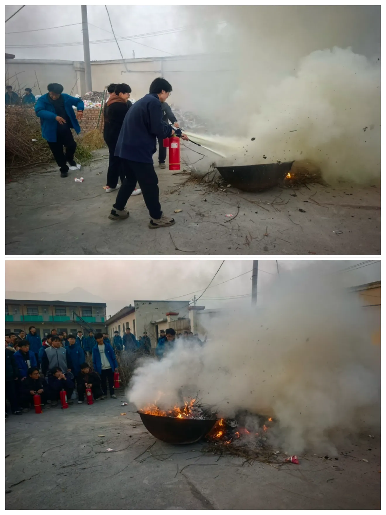 简篇-林州华山职中消防演练活动纪实