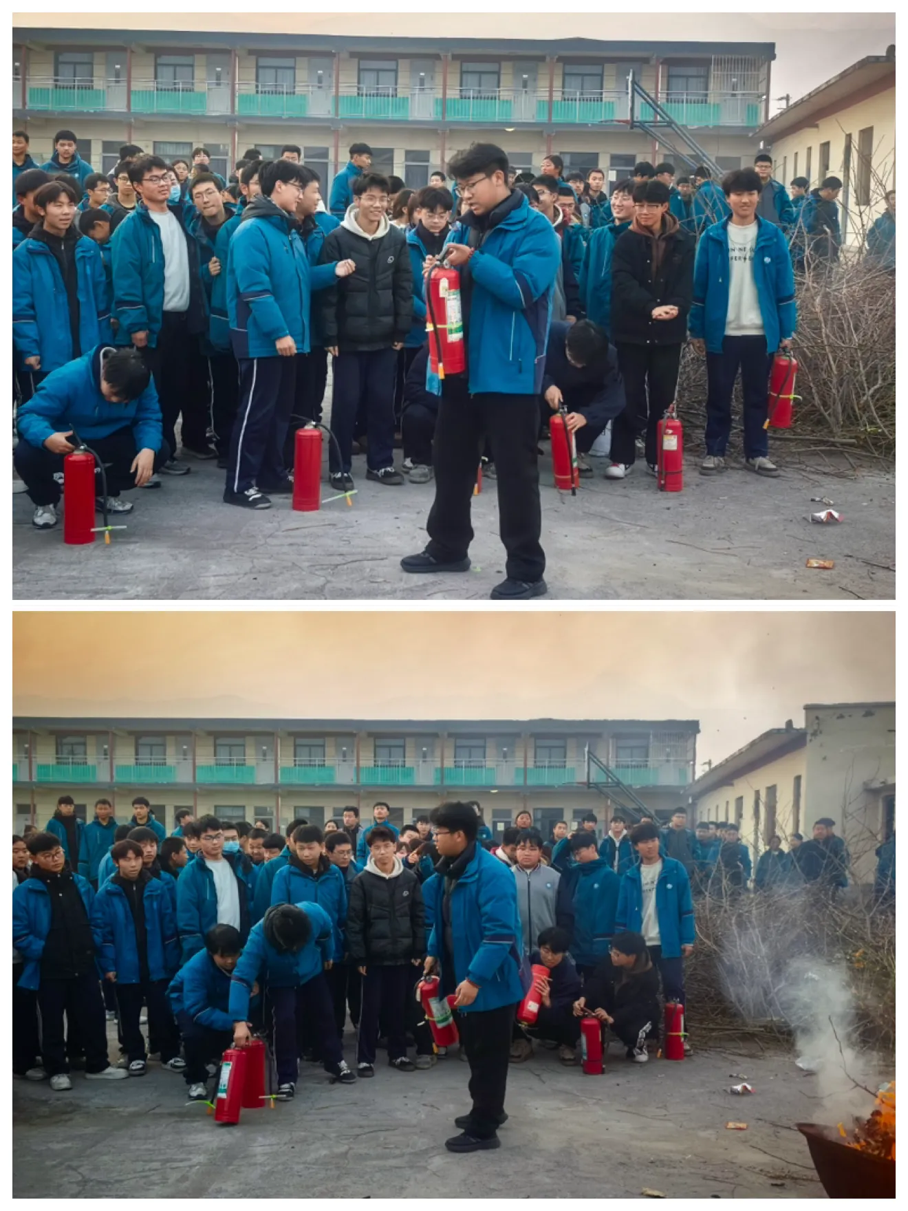 简篇-林州华山职中消防演练活动纪实