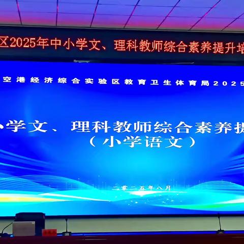 聚焦核心能力 共促专业成长 ‍——郑州航空港区2025年小学语文教师综合素养提升培训