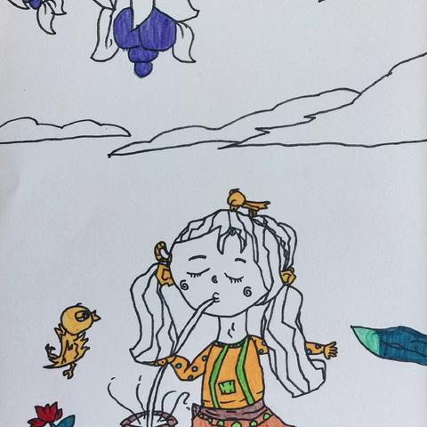 艺语心画艺术体验馆学生儿童画作品
