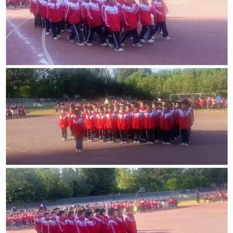 贾镇光彩小学举行队形队列比赛