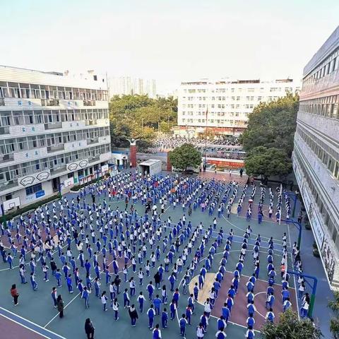 快乐向上，活力无限——华城学校特色早操活动报道