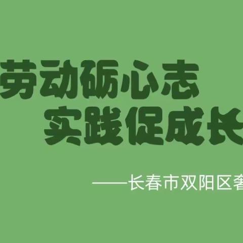 劳动砺心志 实践促成长——长春市双阳区奢岭中心小学劳动实践活动纪实