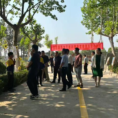 界河镇刘岗小学迎接全镇教育高质量发展观摩活动