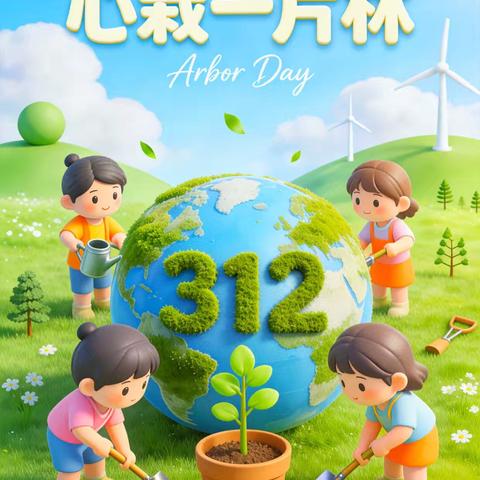 绿化环境，美化人生——界河镇刘岗小学植树节主题活动