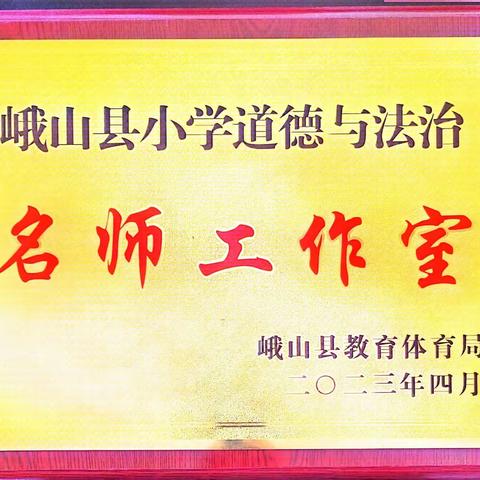 名师引领 慧心启航——峨山县小学道德与法治名师工作室第一次线下研修活动