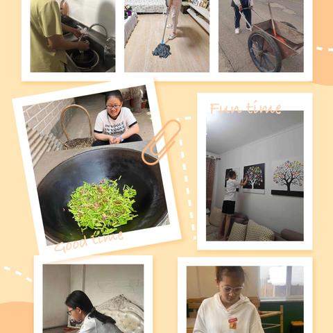 劳动能力提升，劳动习惯养成 ——额市二中暑期家务劳动展风采