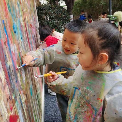 快乐涂鸦——班级户外游戏