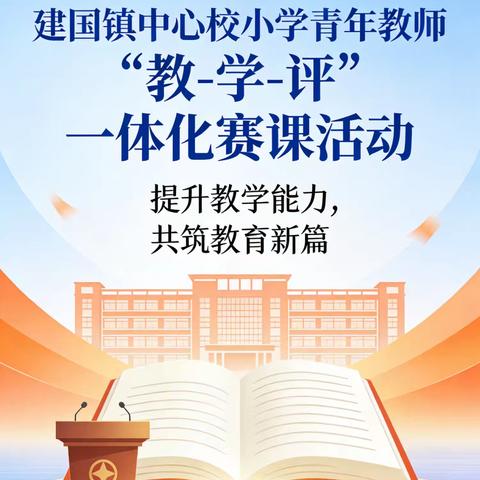 赛课展风采 融合促提升 --建国镇中心校小学青年教师“教-学-评”一体化赛课活动