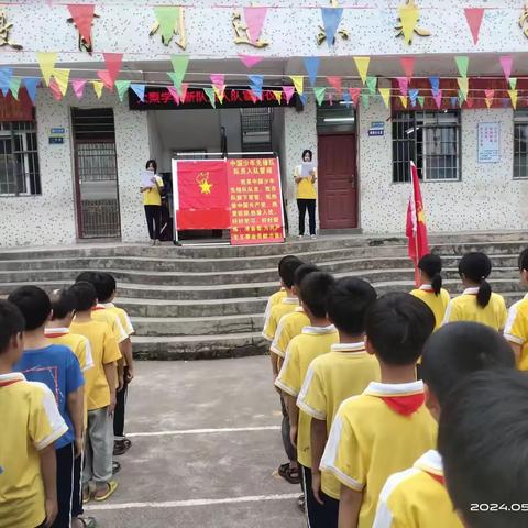 红领巾  爱祖国——幸福街道中心小学大梨教学点举行新队员入队宣誓仪式