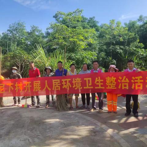 尼下村委会开展人居环境卫生整治行动