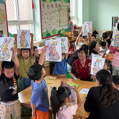 小兔子——大班亲子手工制作活动