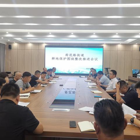 荷花路街道召开耕地保护图斑整改推进会