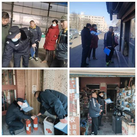 安全管理室配合不动产管理室开展节前出租屋“九小场所”消防安全大检查活动