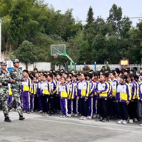 【清廉学校】宝田学子军姿飒飒，国防教育正当时