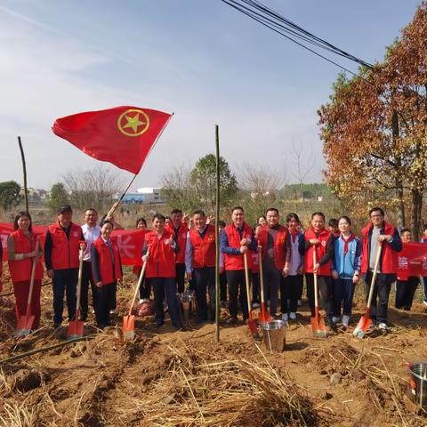 “生命在于绿色，希望在于绿色”———记新洲区第一初级中学植树节活动