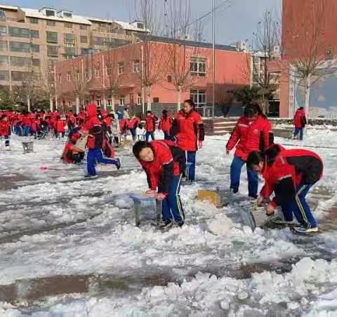 【少先队活动】“扫雪除冰暖人心”——陶行社区小学少先队员劳动实践活动