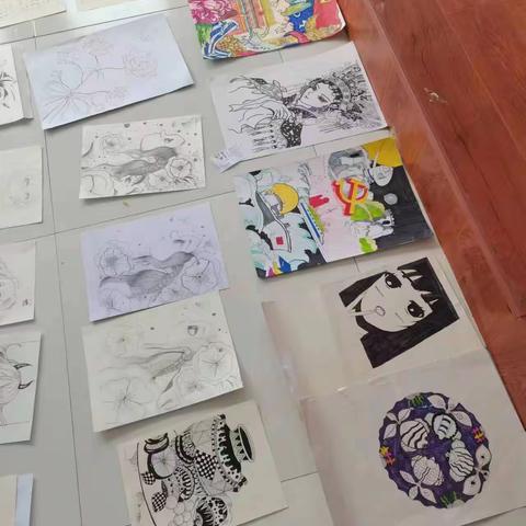 争一流，当冠军——康保县第三中学艺术节之美术作品评选活动