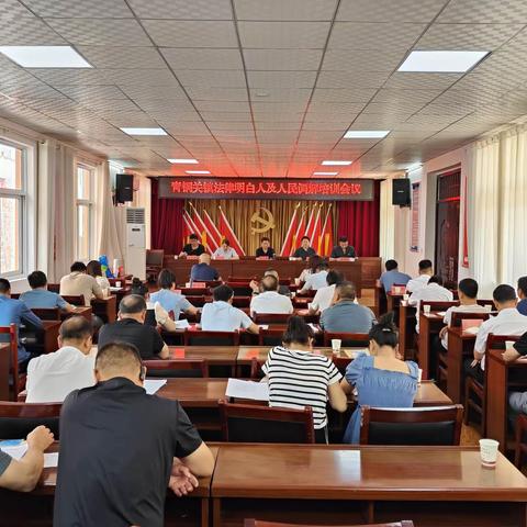 青铜关镇组织召开党政主要负责人点评法治工作会