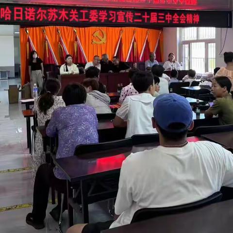 科右中旗哈日诺尔苏木关工委学习宣传党的二十届三中全会精神