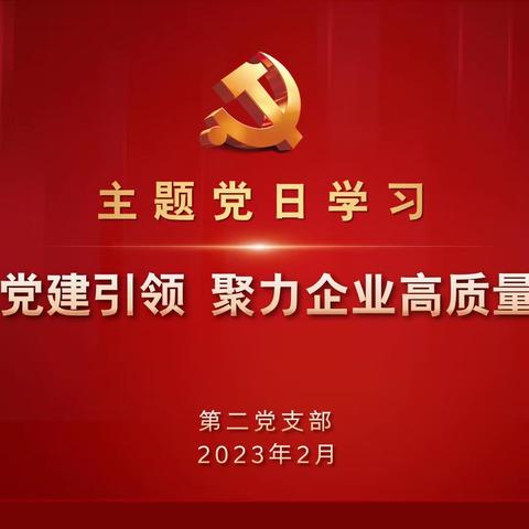 第二党支部开展2023年公司两会精神宣贯学习
