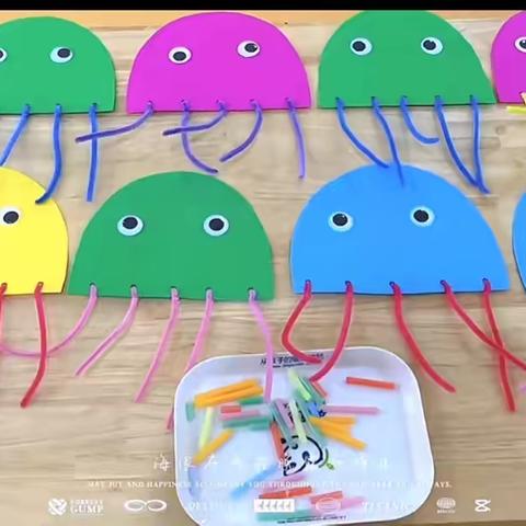 卓越矿机幼儿园亲子艺术课堂：摇摆的小章鱼🐙