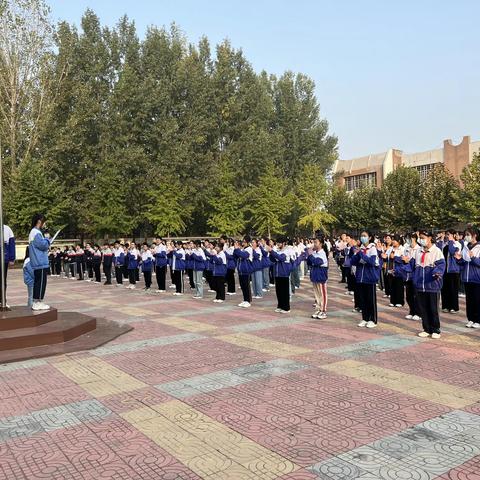 爱粮节粮，不负美好“食”光——汶上县康驿镇第一中学“世界粮食日”主题升旗活动