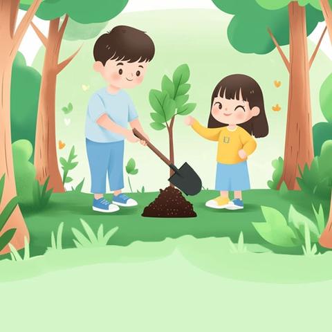 【保教活动】绿意润童心·护绿在身边——西安航空学院幼儿园植树节活动