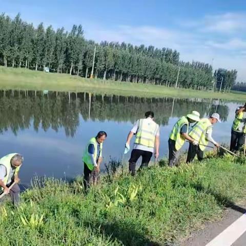 常态管护不松懈 水清岸绿提质貌——鹊华河湖护卫抓实水域保洁、岸坡打草常态化管护工作