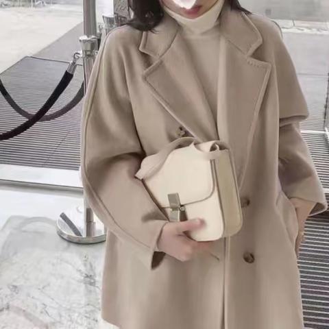 100%山羊绒Max家短款4色大衣全图，小个子必入款！