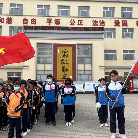 “缅怀革命先烈 传承红色精神”——柳赞镇九年一贯制学校清明祭英烈主题活动