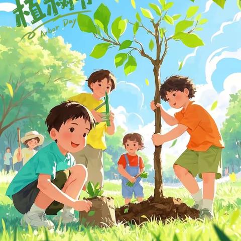 种下希望 生生不息 3.12植树节——吕村镇西常山小学红领巾广播站