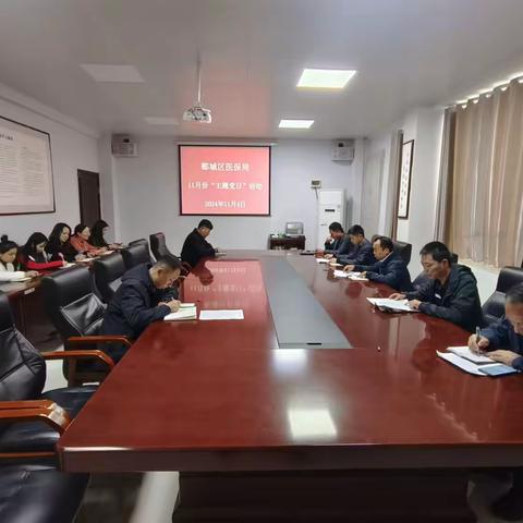 郾城区医保局开展11月份主题党日活动