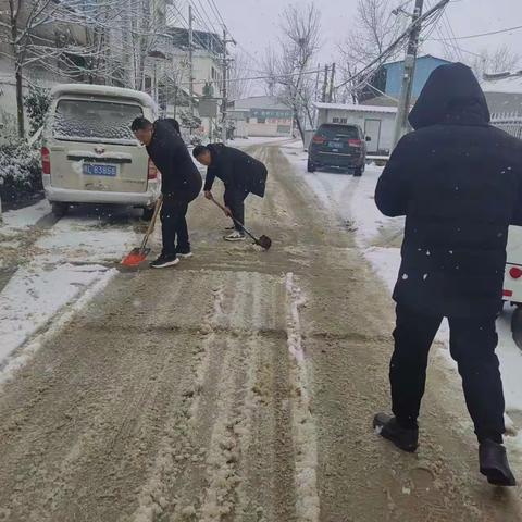 清扫积雪解民忧，保障出行暖人心——龙城镇积极开展清扫积雪活动