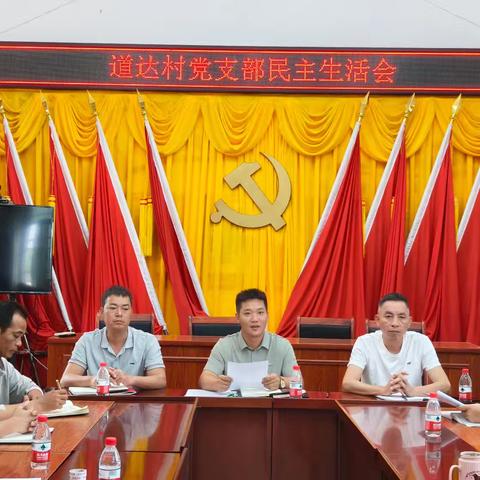 道达村党支部召开2024年度组织生活会和民主评议党员会议