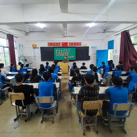 天安乡开展2024年国防教育进校园活动