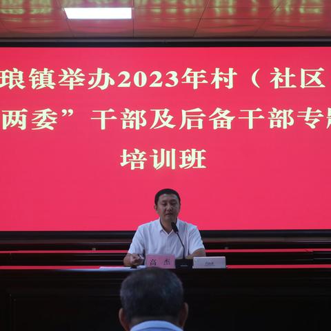 以学促干提本领，蓄力赋能强担当——沙琅镇举办2023年村（社区）“两委”干部暨后备干部专题培训班