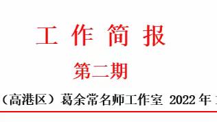 医药高新区（高港区）葛余常名师工作室活动 简报（第二期））