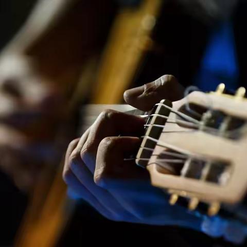 周五创意综合班作品（14）——《线描画吉他》