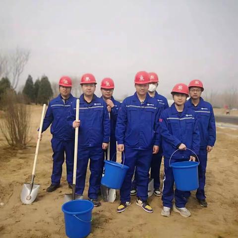 中铁七局四公司廊坊项目部开展植树节活动