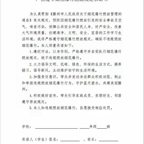 “禁放烟花爆竹 共筑碧水蓝天”——龙泉小学“禁放烟花爆竹”主题教育活动